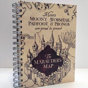 Cuaderno de Harry Potter - Mapa del Merodeador