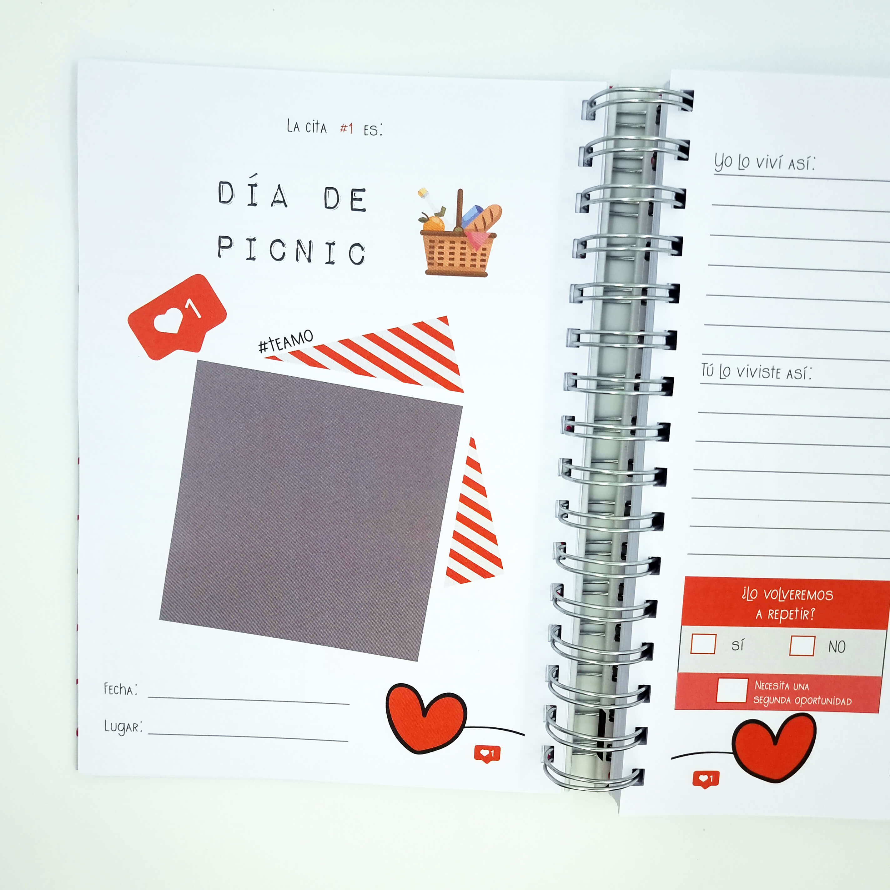 Cuaderno 100 Citas Para Pareja / Libro Citas / Agenda Citas