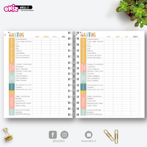 Agenda 2023 Work Hard + Planificación semanal + Calendario