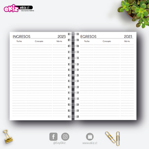 Agenda Bienvenido 2023 + Vista semanal + Finanzas