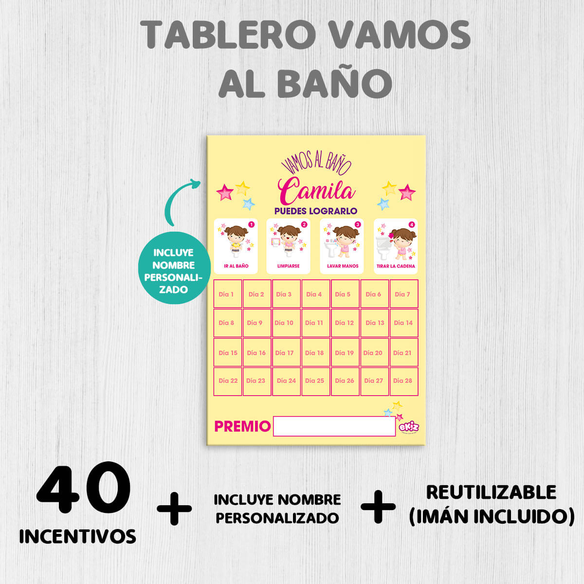 Tablero Vamos al baño