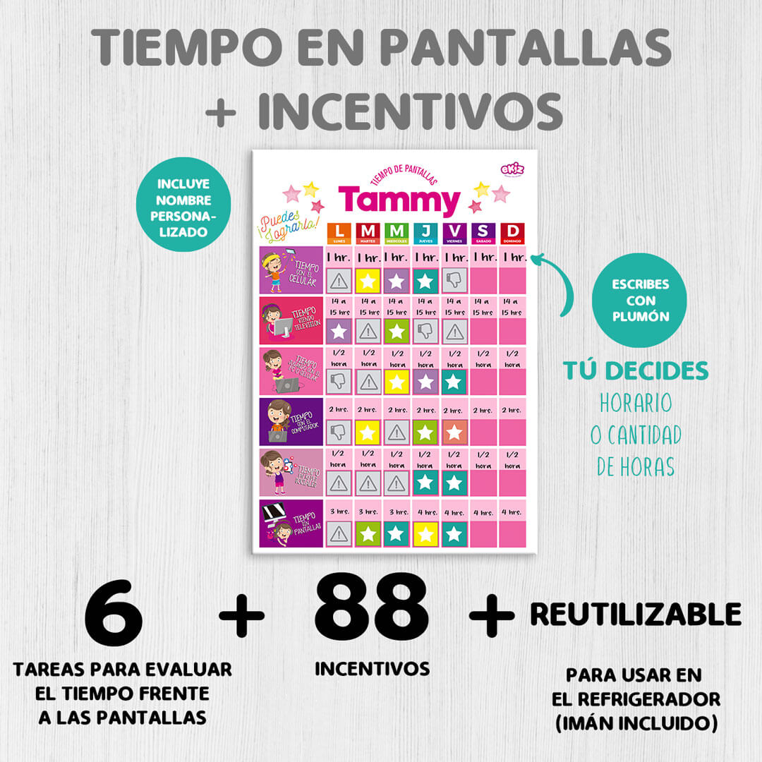 Tablero Mi tiempo con Pantallas