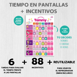 Tablero Mi tiempo con Pantallas