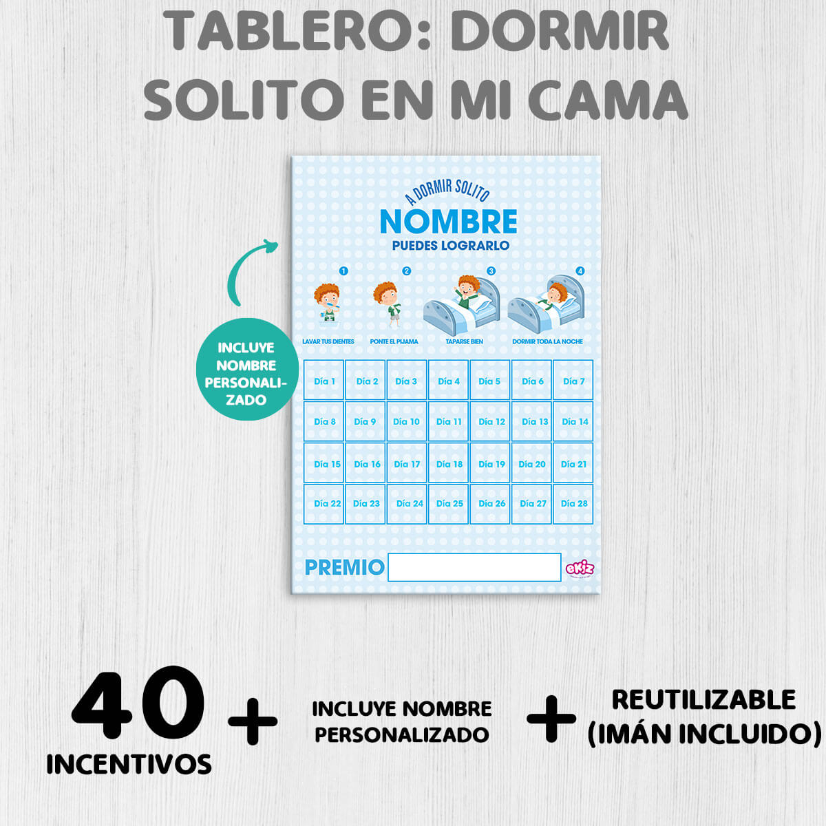 Tablero para Dormir en mi habitación